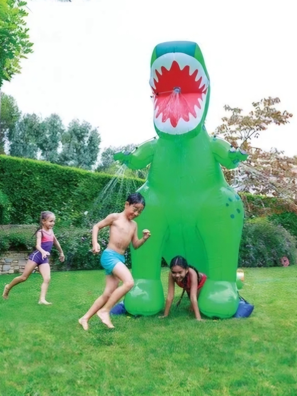 WHAM-O Giant 8 Ft Inflatable T-Rex Dinosaur Water Sprinkler